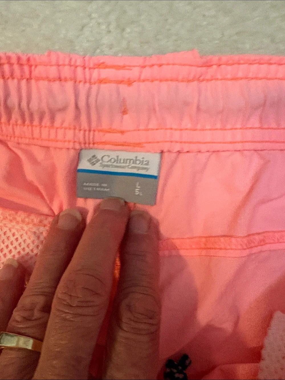 Columbia Women's Coral Pink Elastic Waist Shorts